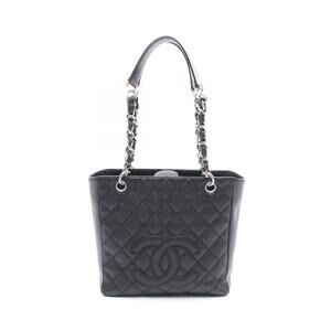 Chanel Matelasse PST Tote Bag Leather Grained Calfskin Black